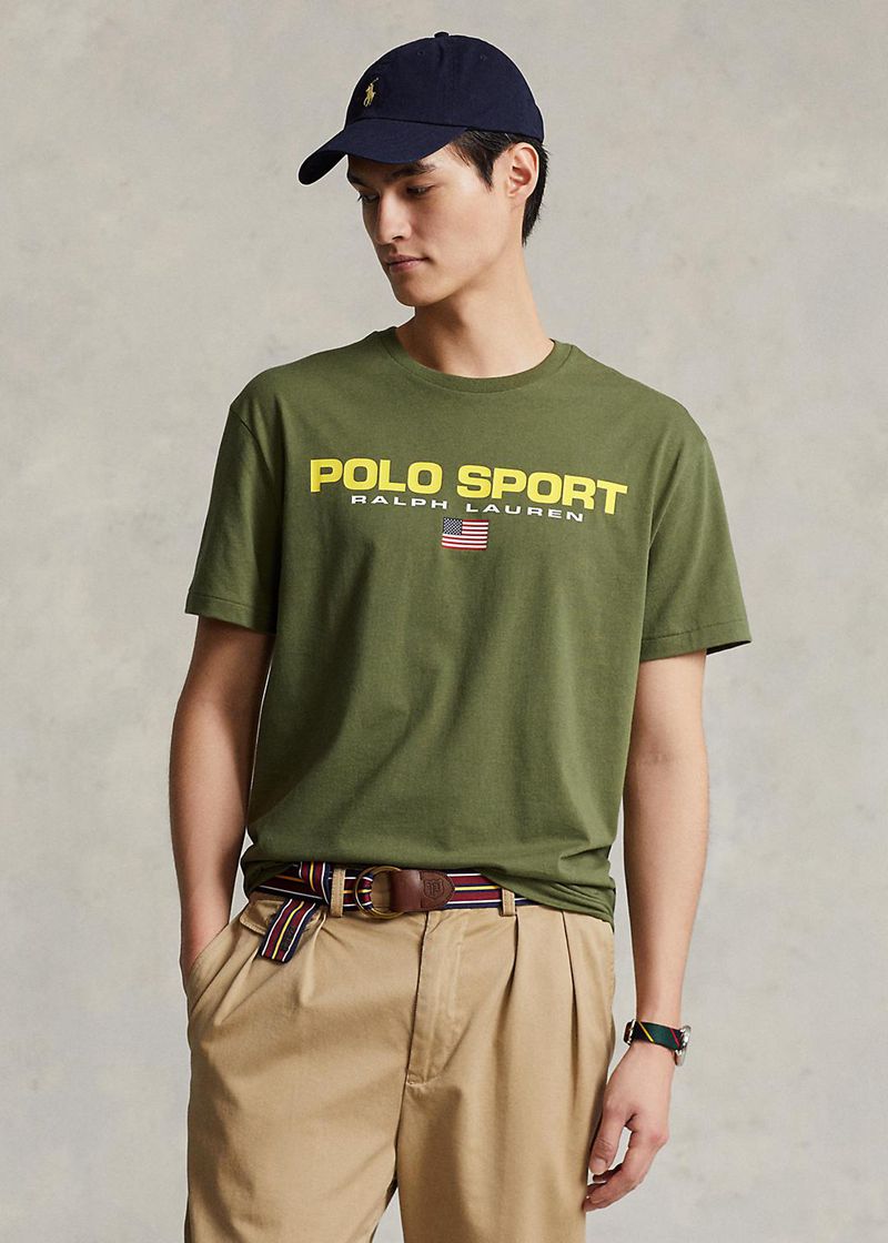 ポロ ラルフ ローレン T シャツ メンズ オリーブ クラシック フィット Polo Sport ジャージー UMKTO2510